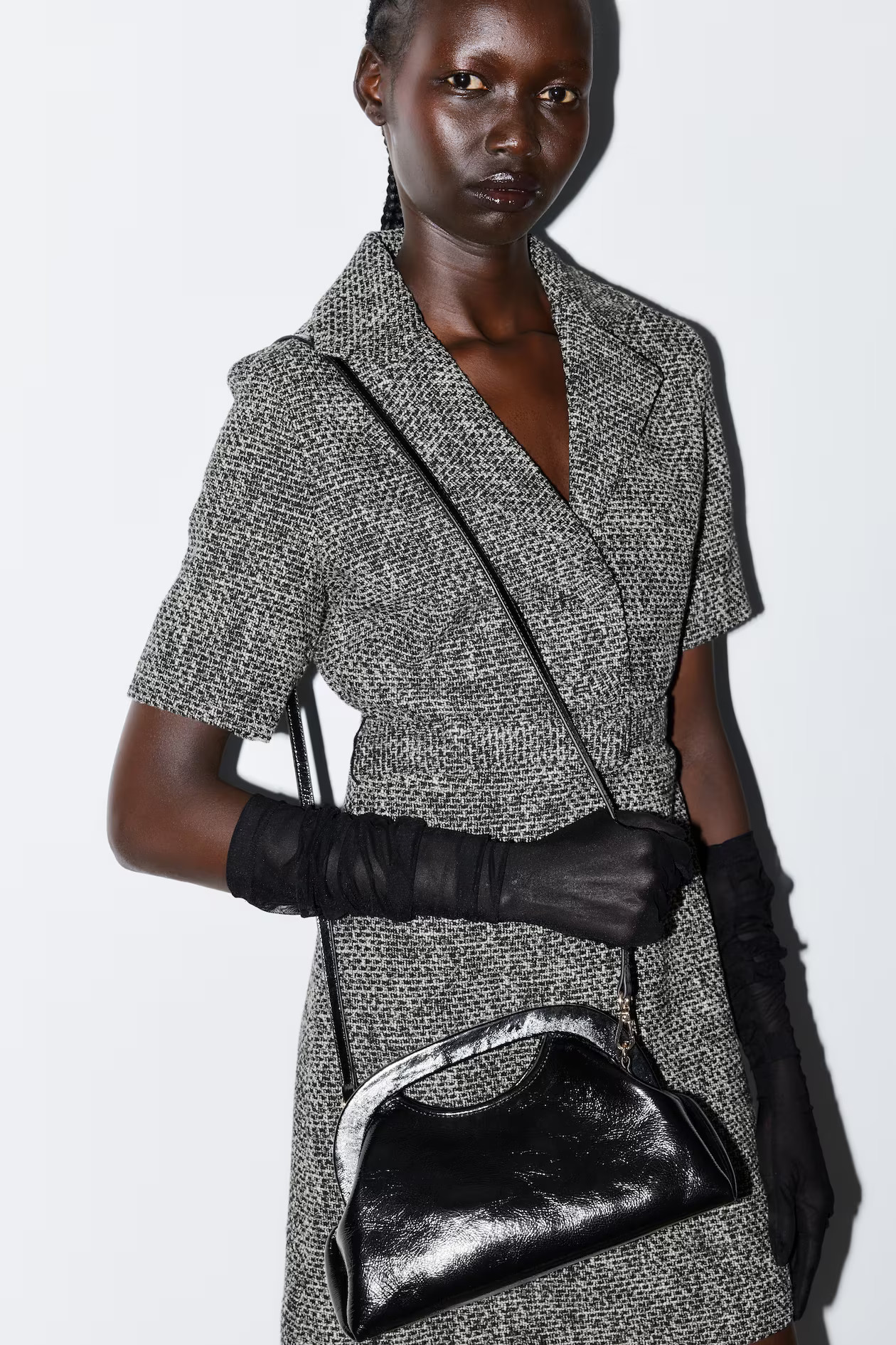 Clutch aus Leder - Schwarz - Ladies | H&M AT | H&M (DE, AT, CH, NL, FI)