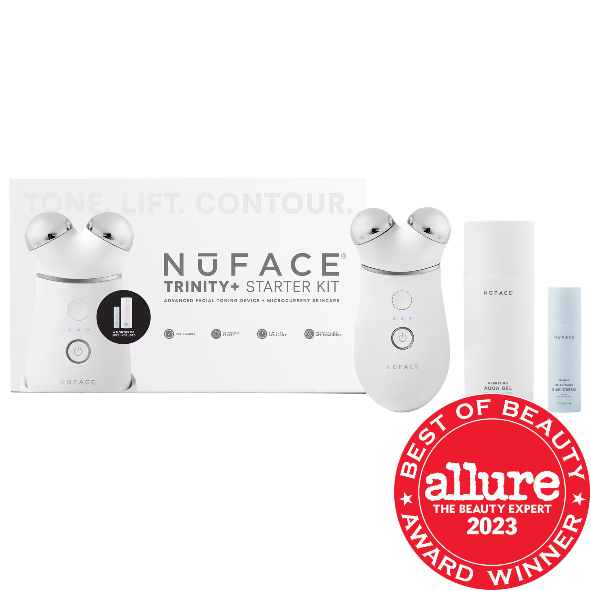 NuFACE TRINITY+ Microcurrent Facial Toning Device Starter Kit | Sephora (US)