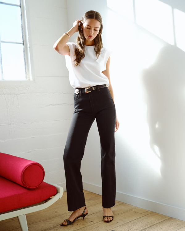 Women's High Rise 90s Relaxed Jean | Women's Bottoms | Abercrombie.com | Abercrombie & Fitch (US)