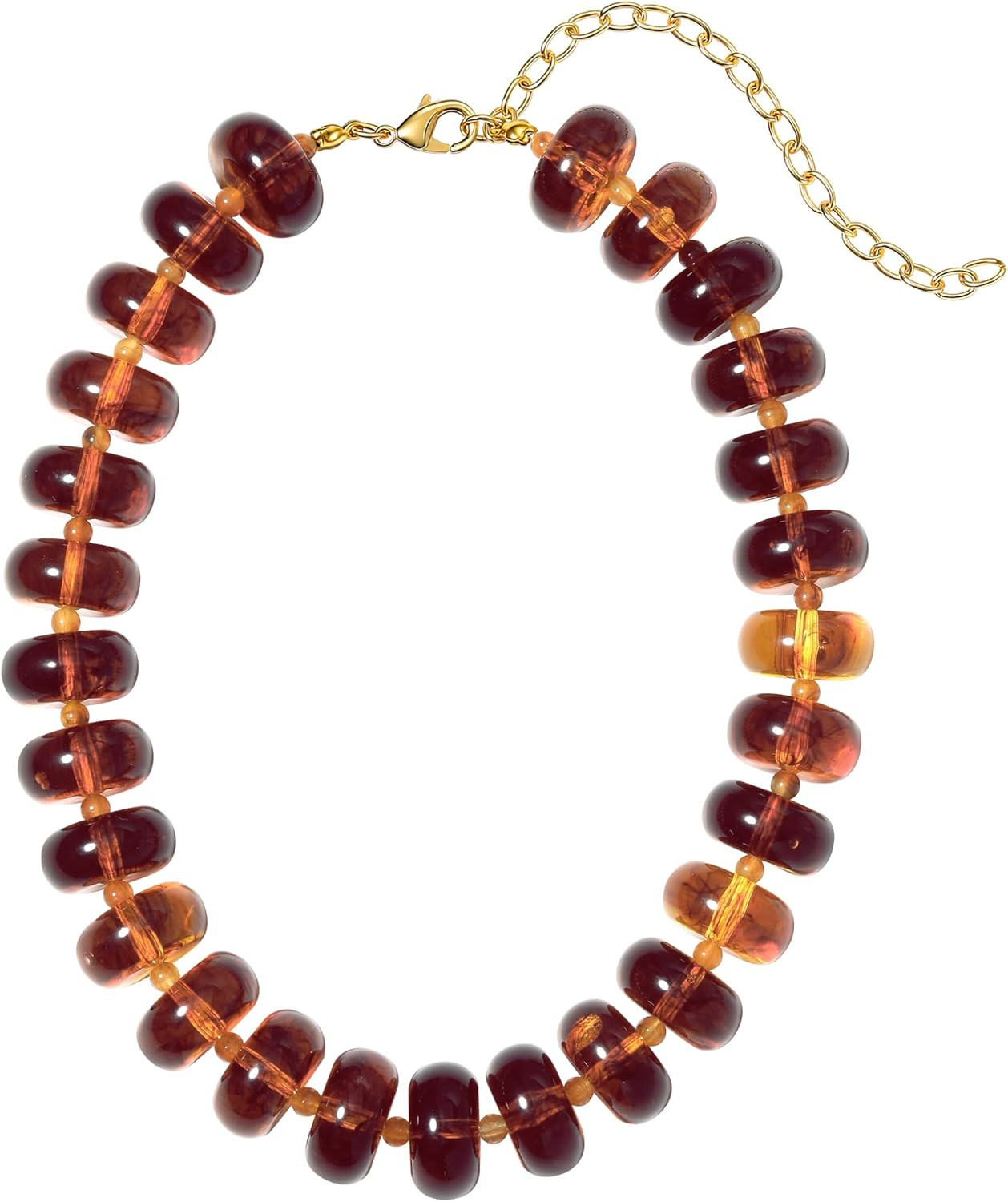 Chunky Beaded Necklaces for Women,Large Resin Beaded Choker,Statement | Amazon (US)