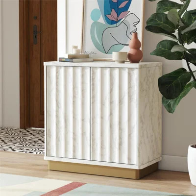 Rene Scalloped Accent Cabinet | Wayfair Professional