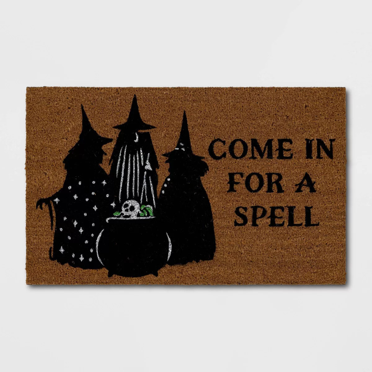 1'6"x2'6" 'Come In For A Spell' Witches Coir Doormat Black - Hyde and EEK! Boutique™ | Target