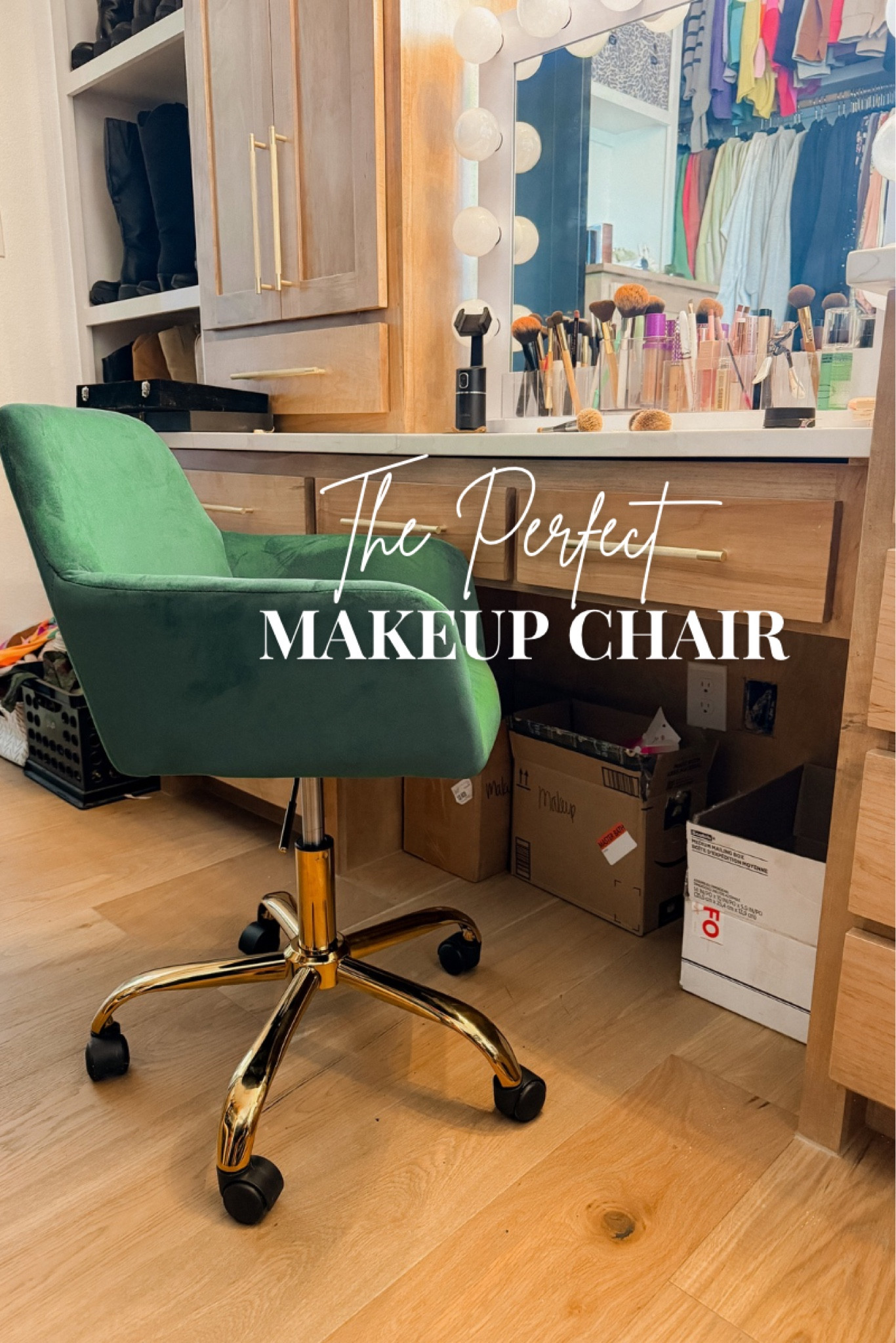 Comes in some beautiful colors!
Too small for a desk chair, perfect vanity chair. Adjustable too!


#LTKBeauty #LTKFindsUnder100 #LTKFindsUnder50