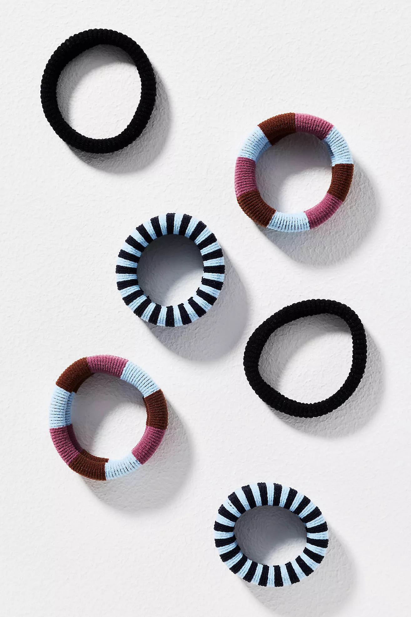 Gestreifte Haargummis, 6er-Set | Anthropologie (EU)