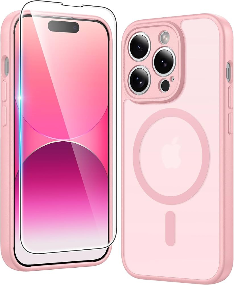 FNTCASE for iPhone 14 Pro Case: Matte Magnetic Phone Cases with Screen Protector Compatible with ... | Amazon (US)