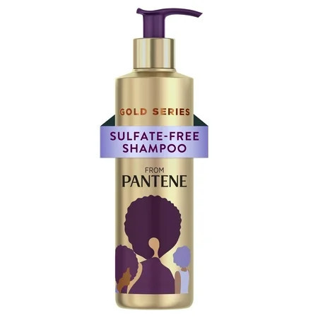Pantene Gold Series Shampoo Sulfate-Free with Argan Oil for Curly Coily Hair 8.5 fl oz | Walmart (US)