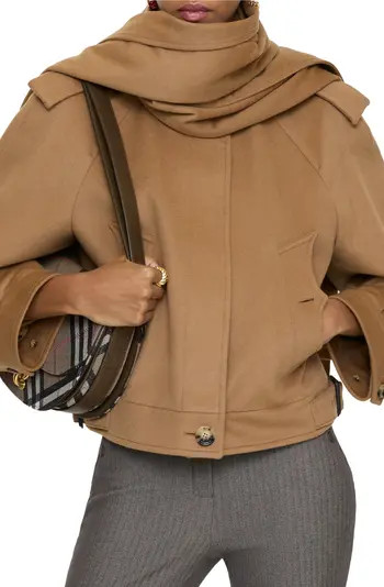 Detachable Scarf Cashmere Jacket | Nordstrom