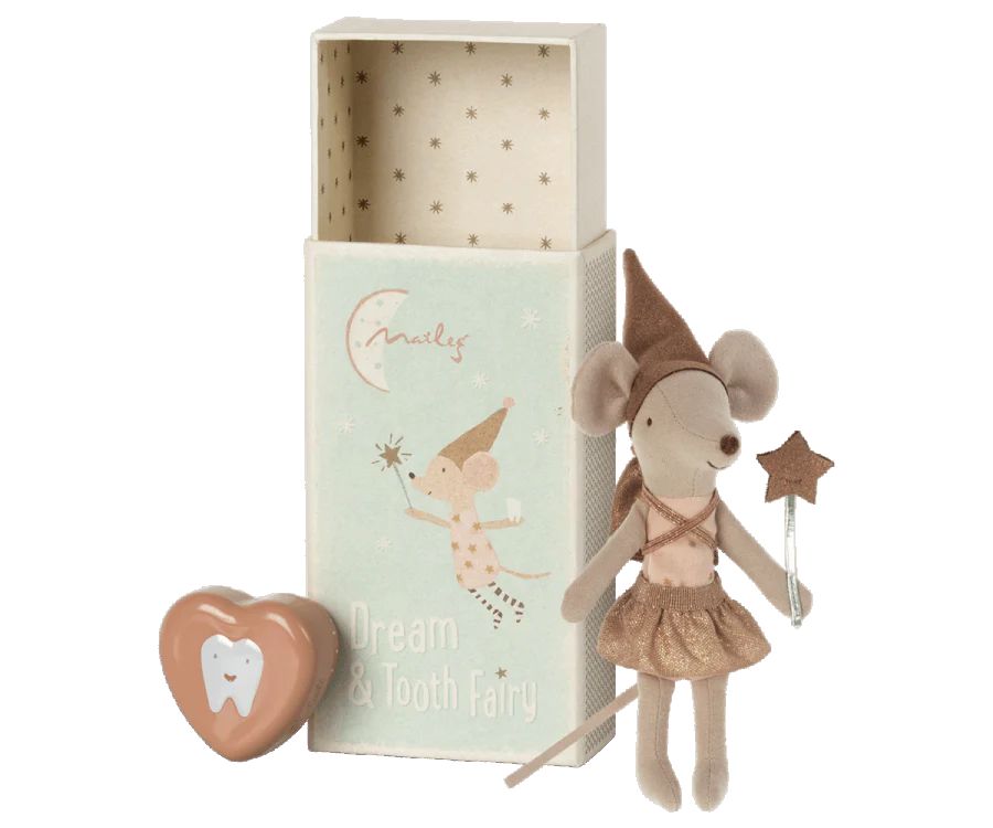 Tooth Fairy Mouse (in Matchbox Rose) | Loozieloo