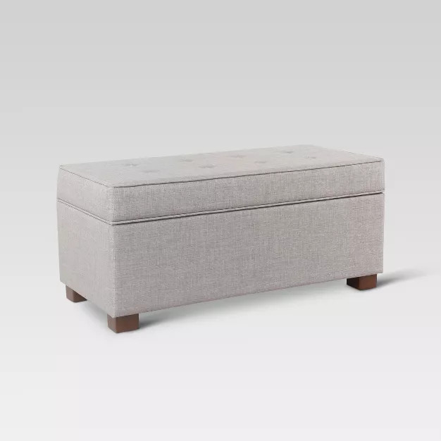 Shelton Tufted Top Storage Ottoman - Threshold | Target