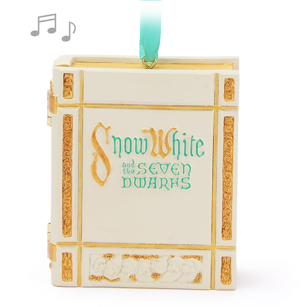 Snow White and the Seven Dwarfs Storybook Musical Living Magic Sketchbook Ornament | Disney Store