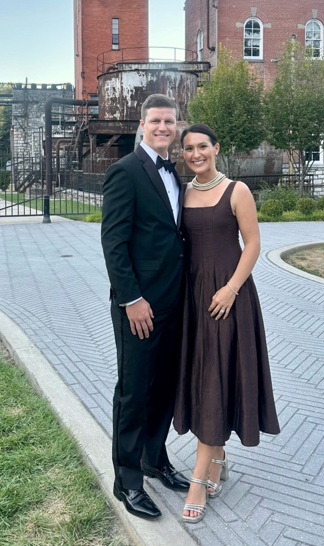 Fall formal dress.  Black tie optional wedding guest dress.  Brown formal dress.

#LTKSeasonal #LTKWedding #LTKootd