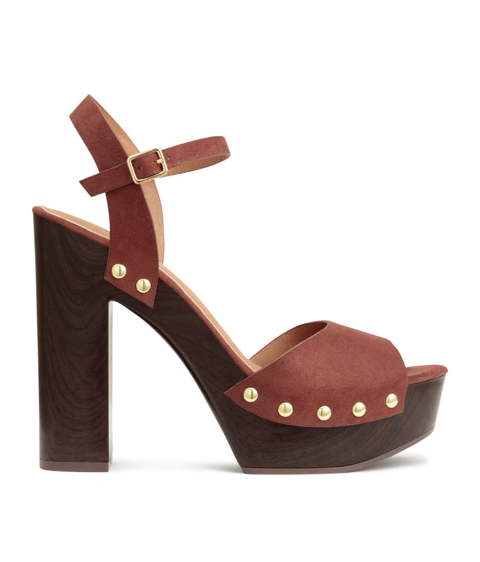 H&M - Platform Sandals - Rust brown - Ladies | H&M (US)