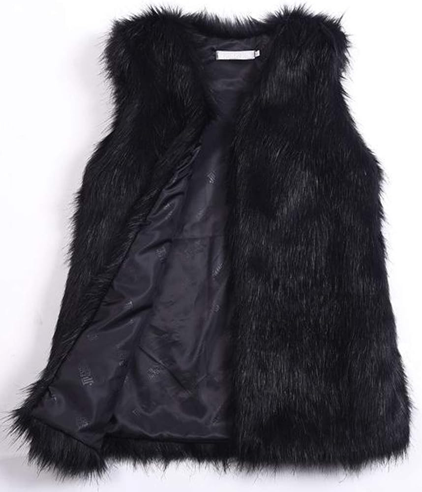 Youhan Women's Faux Fur Vest Coat Sleeveless Jacket | Amazon (US)