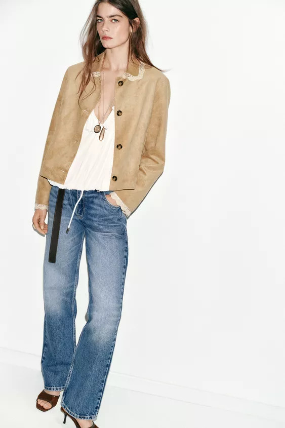 FAUX SUEDE JACKET | Zara UK