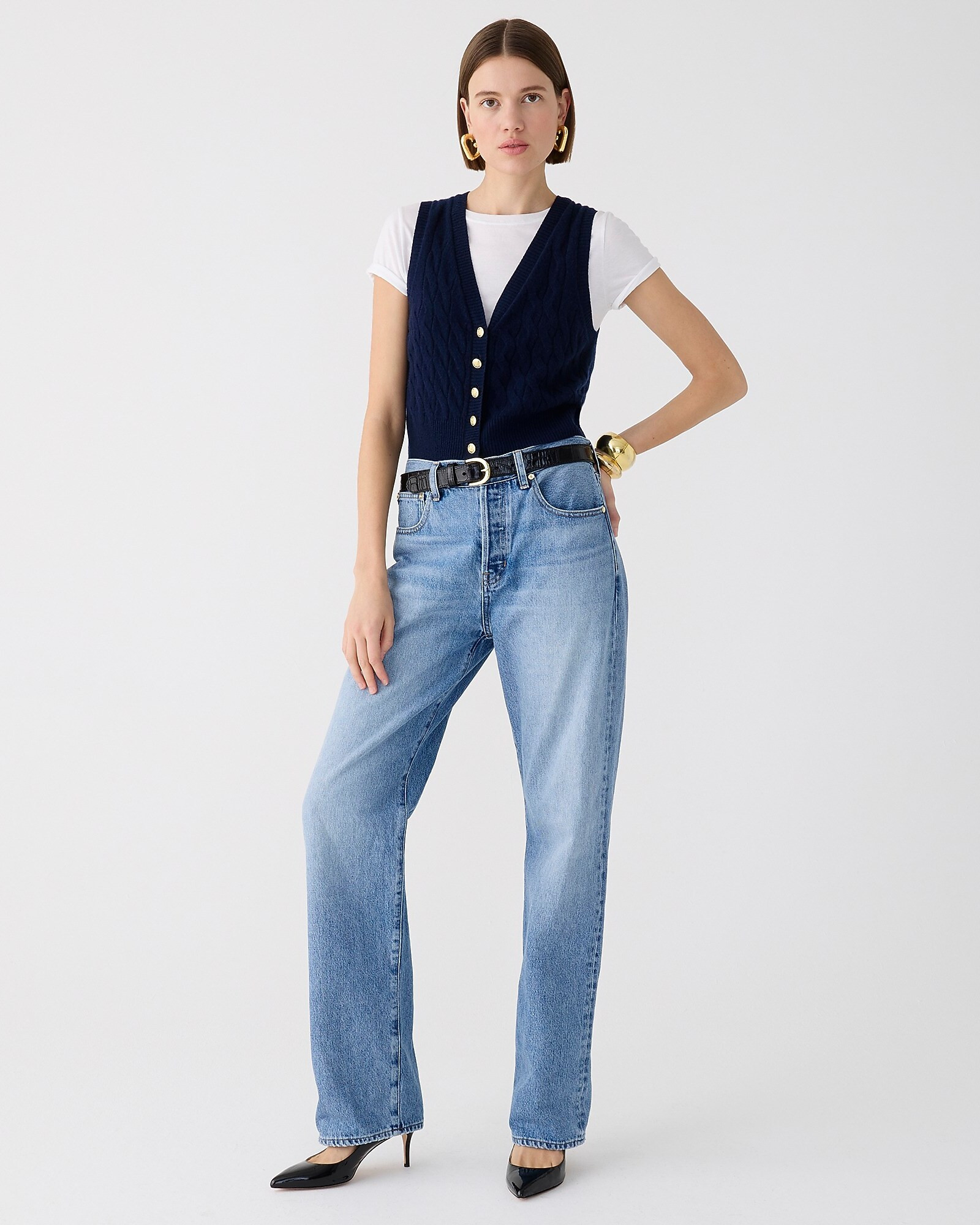 Point Sur loose straight jean in Rosie wash | J. Crew US