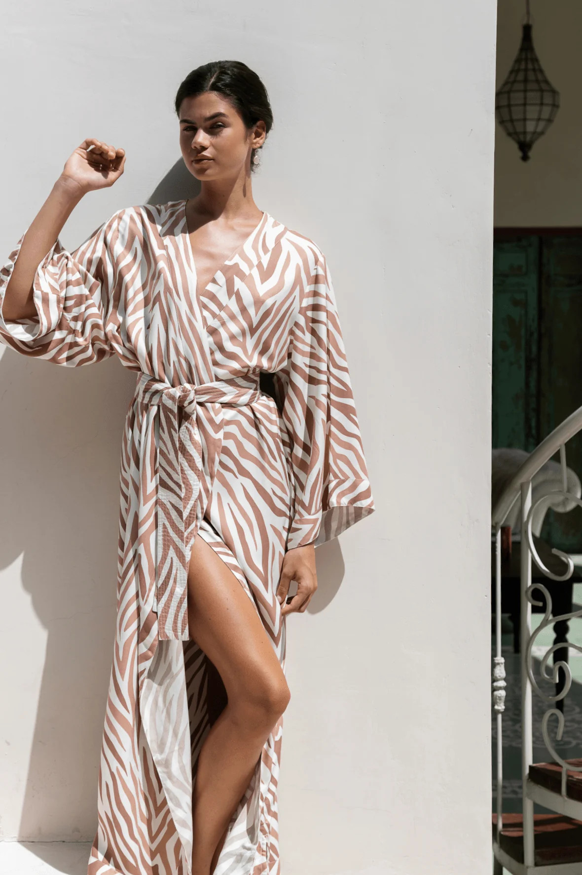 Alice Kimono - Long - ECOVERO™ - Zebra | Piyama US