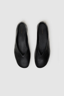 Ana Flats Smooth Leather - Black | Anine Bing