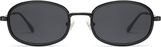 Retro Oval Sunglasses for Women Men Trendy Round Y2k Sunnies AP3681 | Amazon (US)