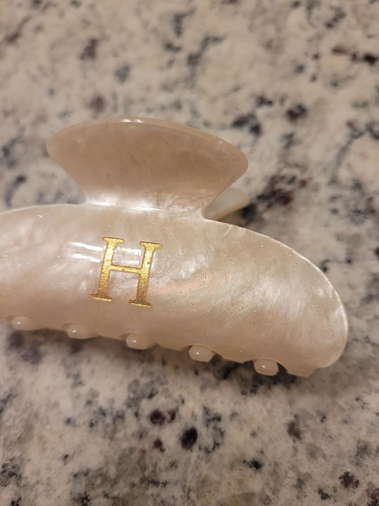 Gifts for Women Teen Girls - Cute Hair Clips Initial Claw | Birthday Gifts | Bridesmaid Gifts | Preppy Trendy Stuff Personalized Hair Claws Accessories - Gold,A | Amazon (US)