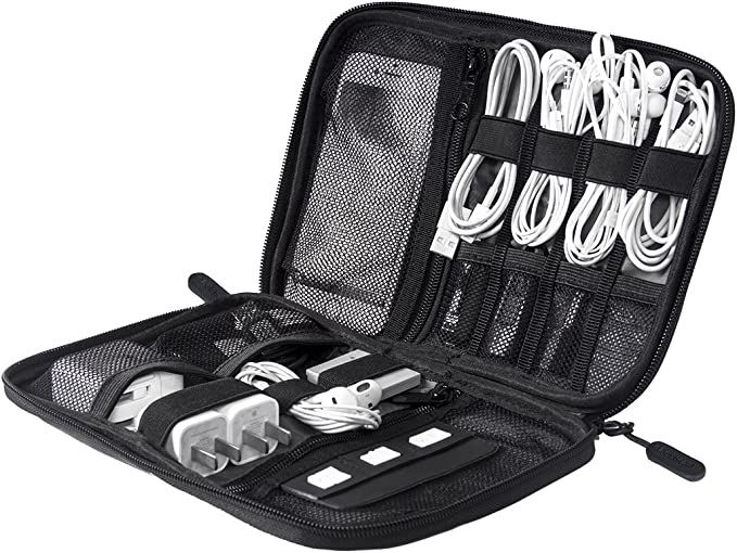 BAGSMART Electronics Organizer Travel Case, Small Travel Cable Organizer Bag for Travel Essential... | Amazon (US)