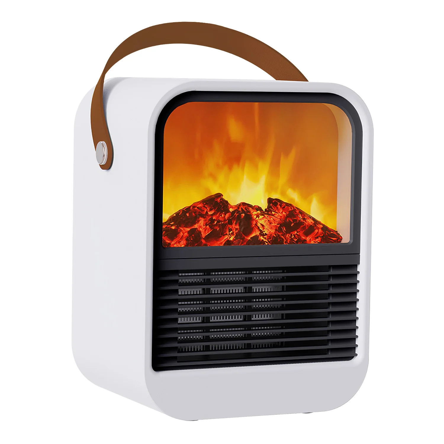 1500W Portable Electric Fireplace Heater 2 Gear Temperature PTC Ceramic Space Heater with Realist... | Walmart (US)