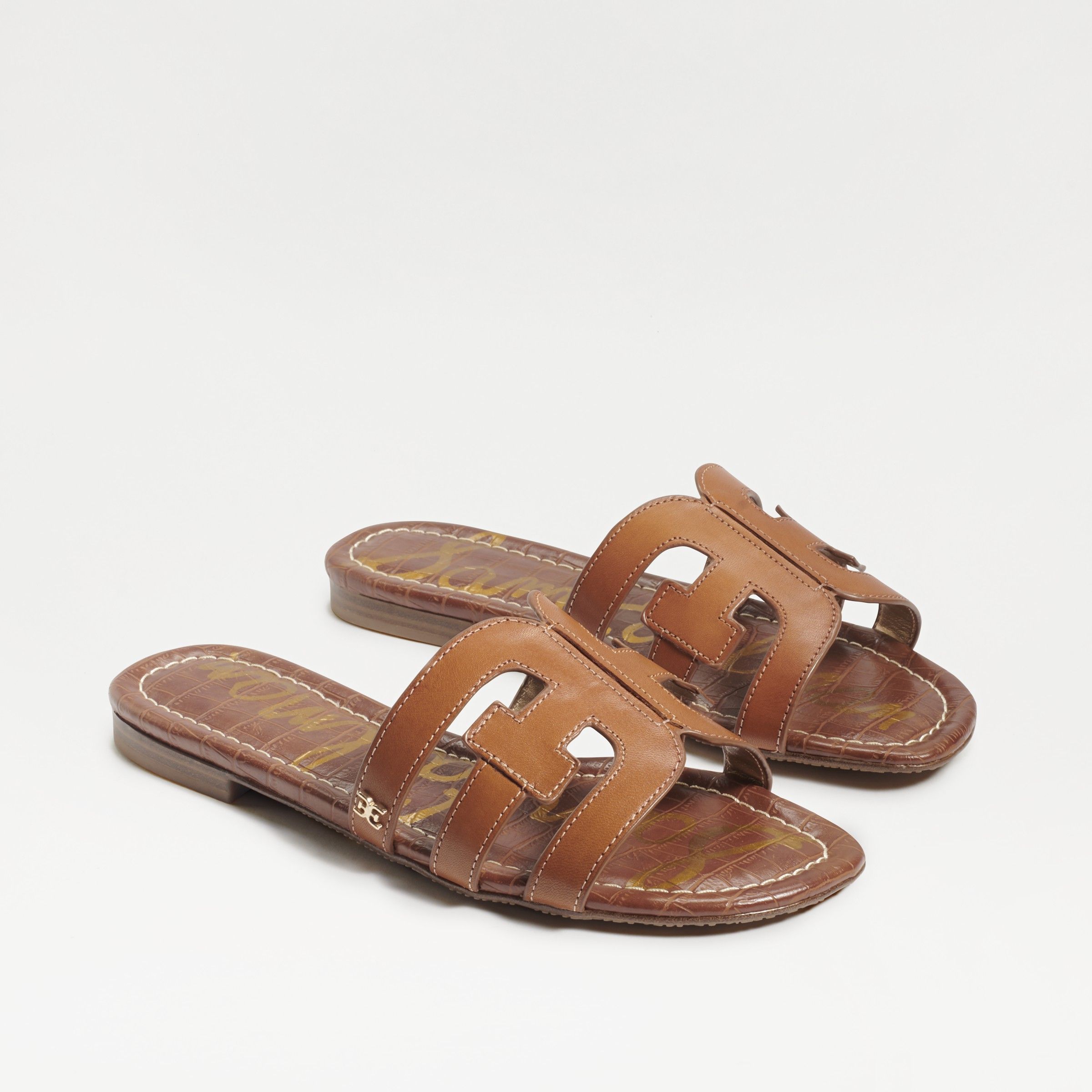 Sam Edelman Bay Slide Sandal Saddle Leather | Sam Edelman