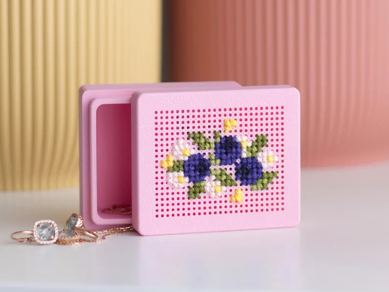 Embroidery Blank Box Set of 3 \u2013 Small Cross Stitch Base with Perforated Lid | Etsy (Global)