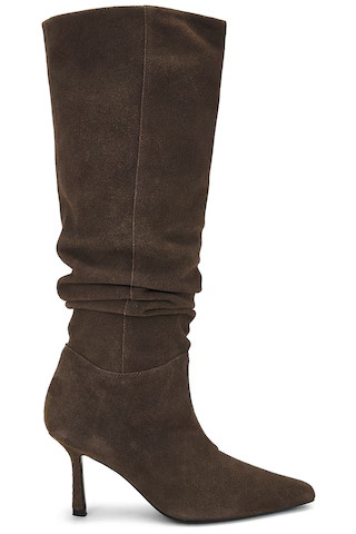 RAYE Dani Extended Calf Boot in Dark Chocolate Brown from Revolve.com | Revolve Clothing (Global)
