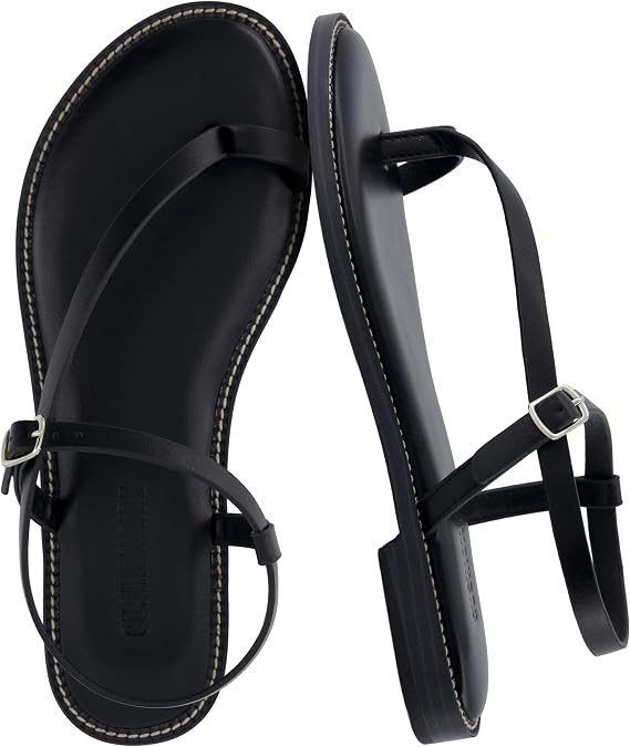 CUSHIONAIRE Life Strappy Flat Thong Sandals for Women with Toe Loop, Memory Foam, and Adjustable ... | Amazon (US)