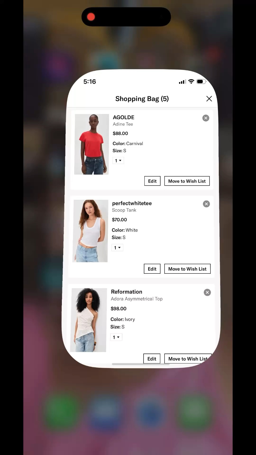 In my Shopbop cart  

#LTKOver40