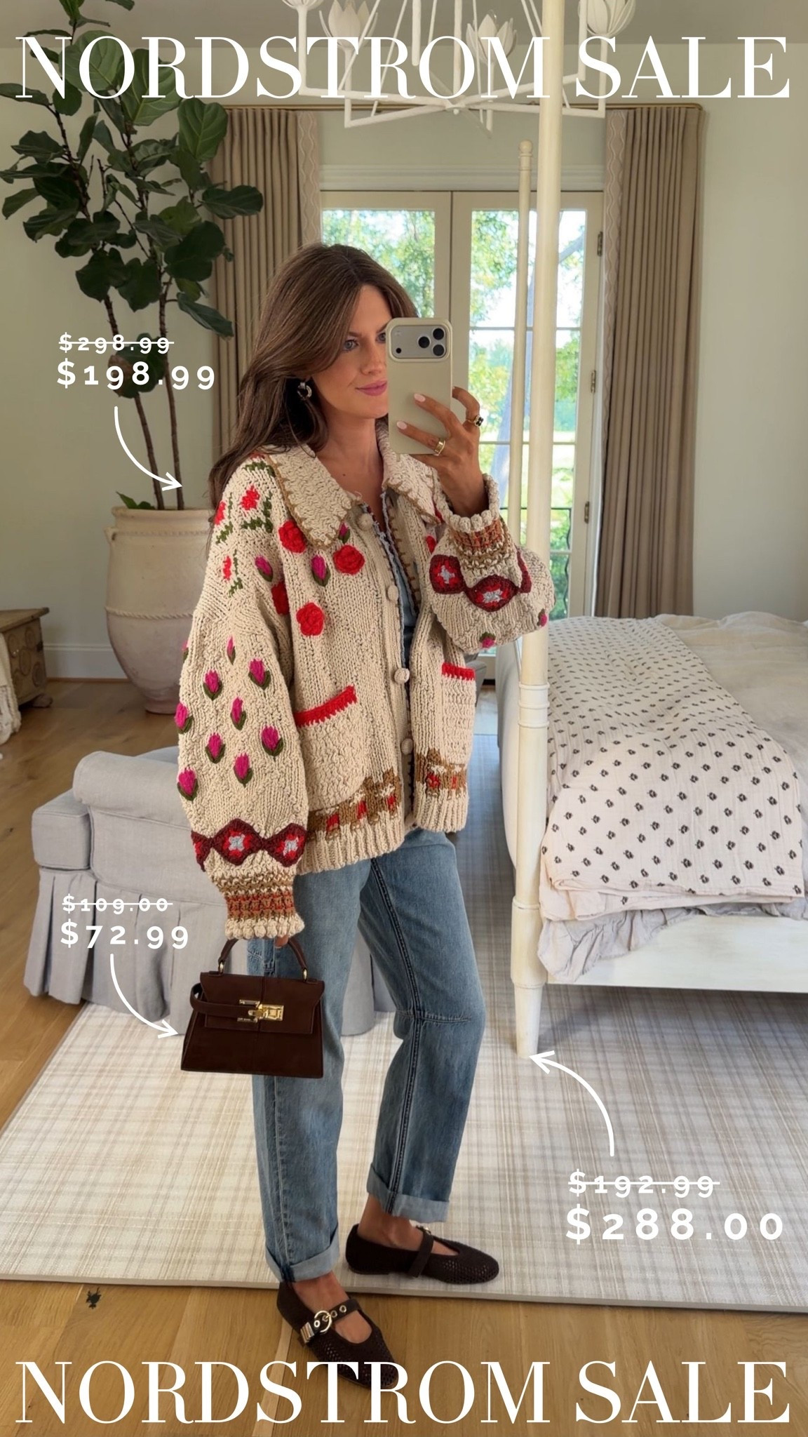 People were LITERALLY fighting over this cardigan in the dressing rooms – I had someone try to steal it off our cart, haha! It will definitely sell out fast. It’s a very fun piece with lots of colors – I love the 3d flowers and the pops of pink, red and even light blue.

#LTKootd #LTKSeasonal #LTKSaleAlert