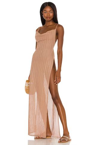 Michael Costello x REVOLVE Shannon Maxi Dress in Nude from Revolve.com | Revolve Clothing (Global)