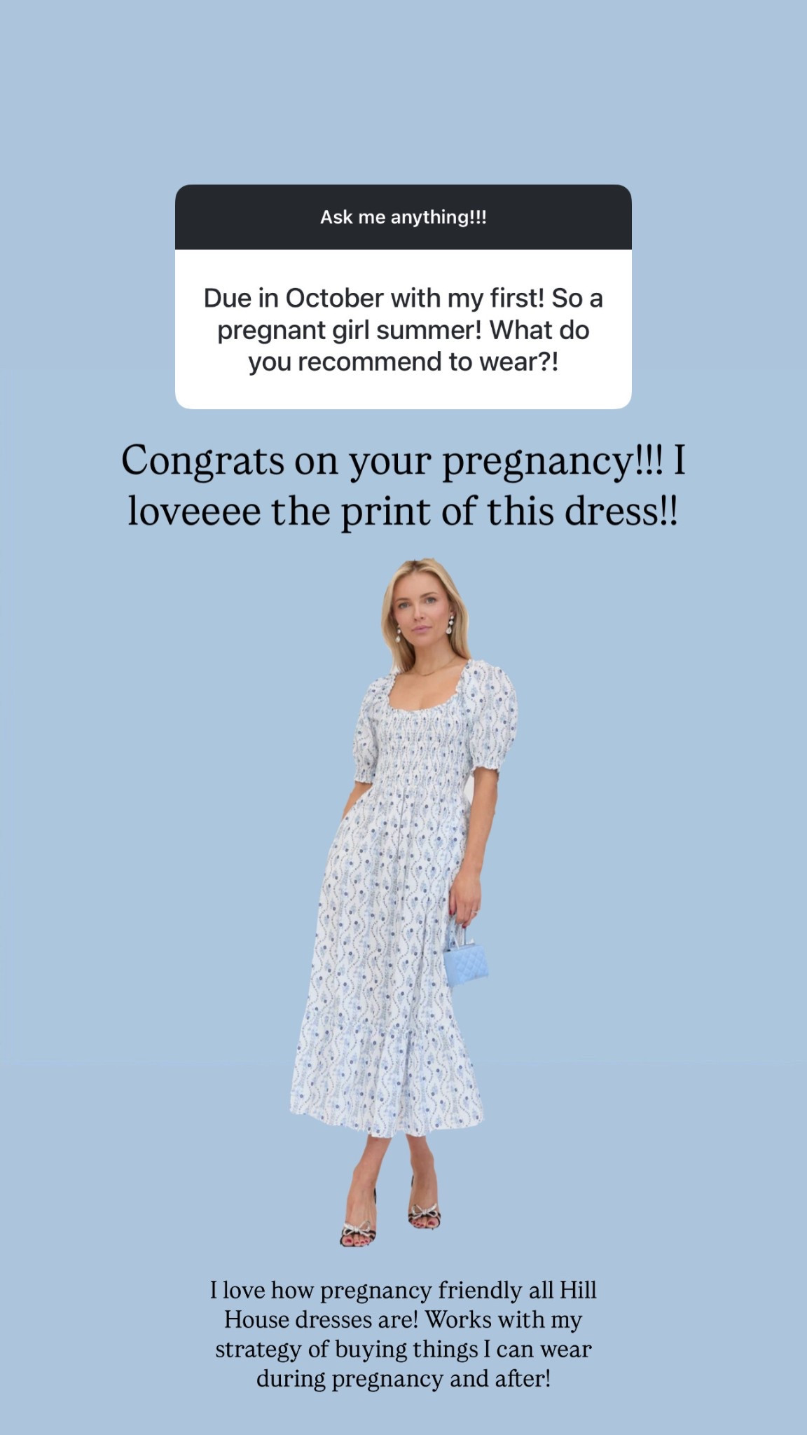 Hill house home dresses I love for pregnancy and post partum! Perfect for a summer pregnancy look or babymoon!

#LTKBump #LTKBaby #LTKStyleTip