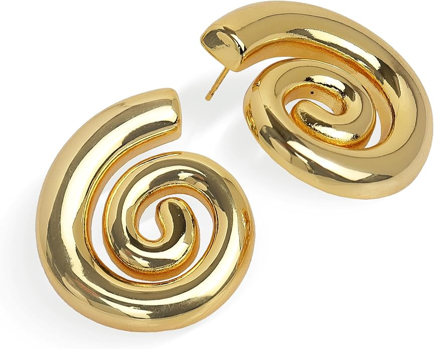 JeanBeau Pearl Flower Leaf Stud Earrings for Women Statement Cluster CZ Pearls Earing Gold Plated... | Amazon (US)