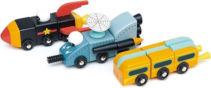 Tender Leaf Toys - Space Race - Mix and Match Space Themed Vehicles Toy Set - Creative Pretend Pl... | Amazon (US)