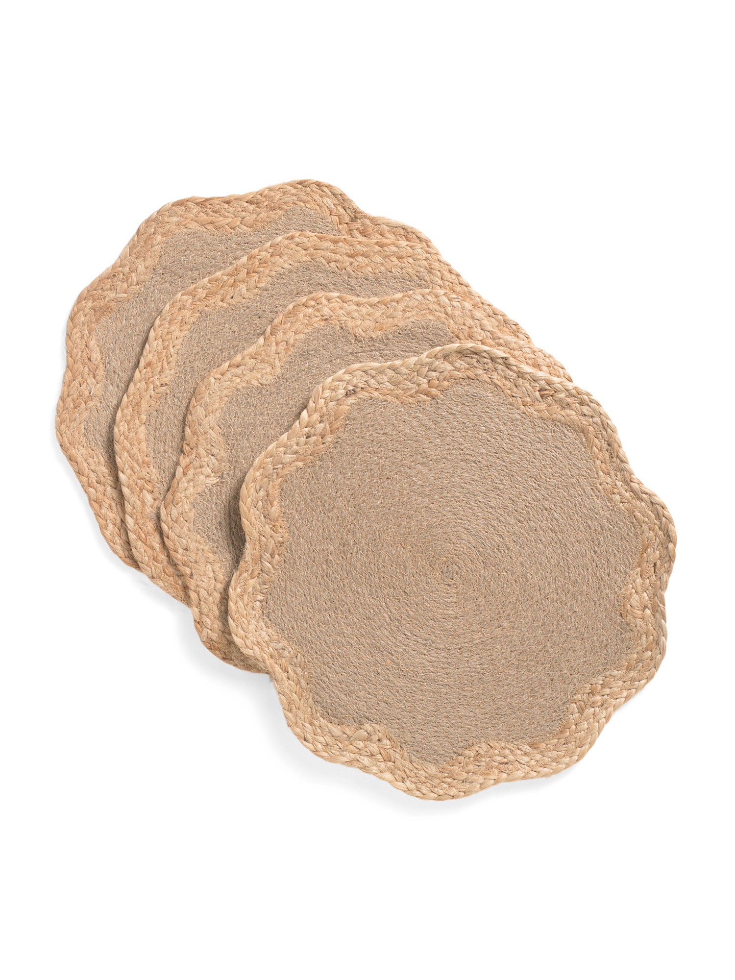 Set Of 4 Squiggle Jute Placemats | TJ Maxx
