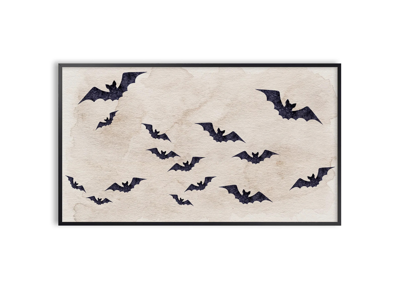 Frame TV Art Halloween Bats Grunge Halloween Decor Instant - Etsy | Etsy (US)