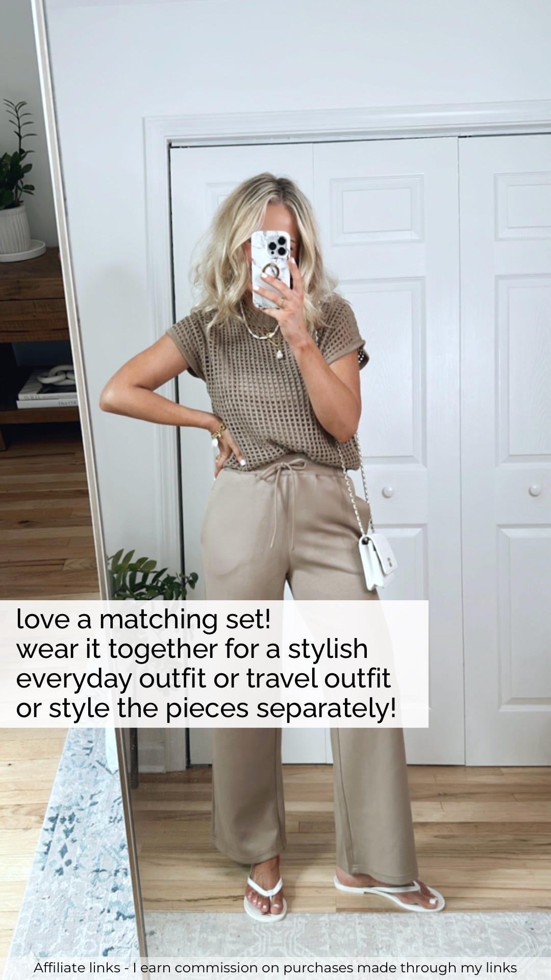 Affiliate links - I earn commission on purchases made through my links | Amazon lounge wear
Amazon matching set
Amazon travel outfit spring 