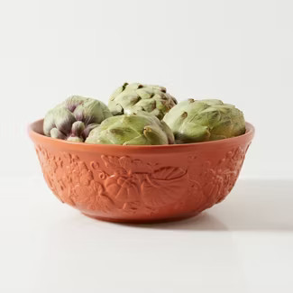 93.3oz Stoneware Serving Bowl Orange - Threshold™ | Target