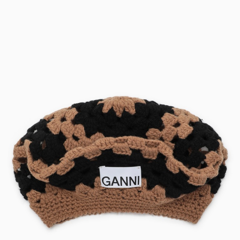 Black/hazelnut crochet hat | The Double F