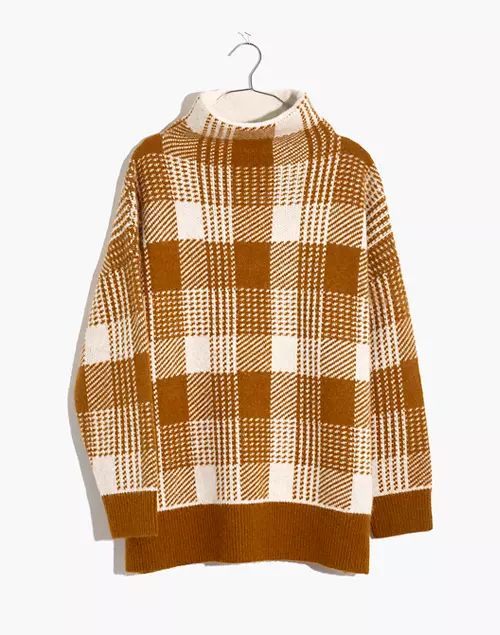 Plaid Mockneck Tunic Sweater | Madewell