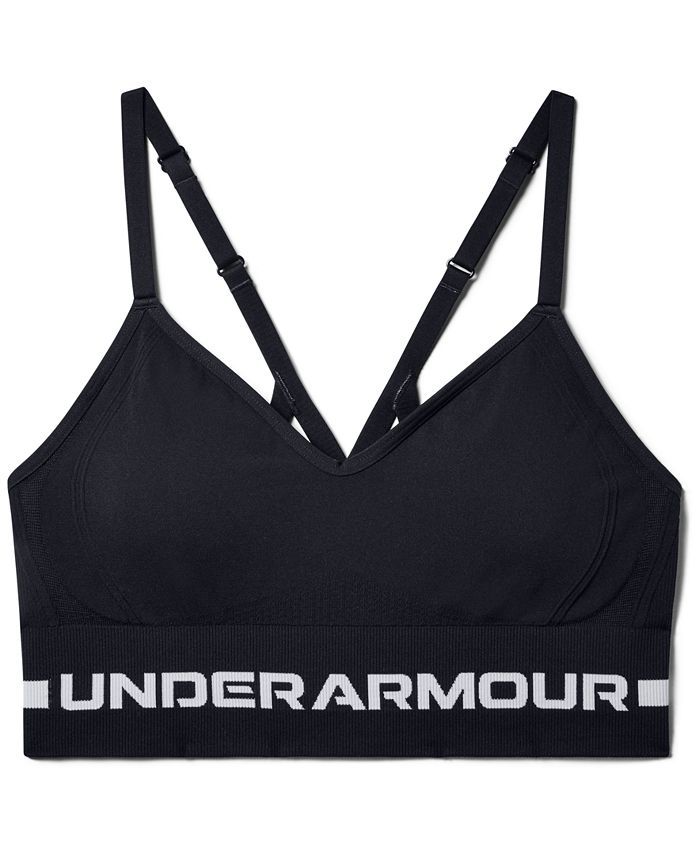 Under Armour Women's UA Seamless Long-Line Low-Impact Sports Bra & Reviews - Women - Macy's | Macys (US)
