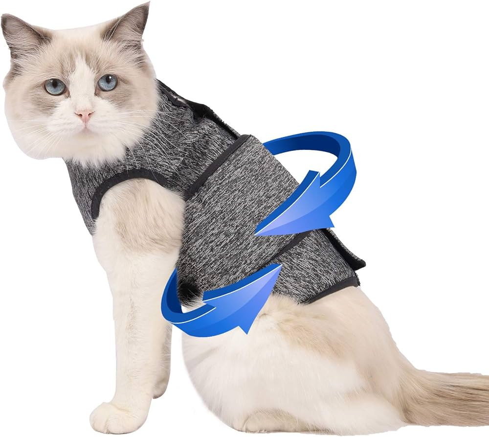 Coppthinktu Cat Anxiety Jacket, Anxiety Vest for Cats, Cat Anti Anxiety Vest, Shirt for Cat, Cats... | Amazon (US)
