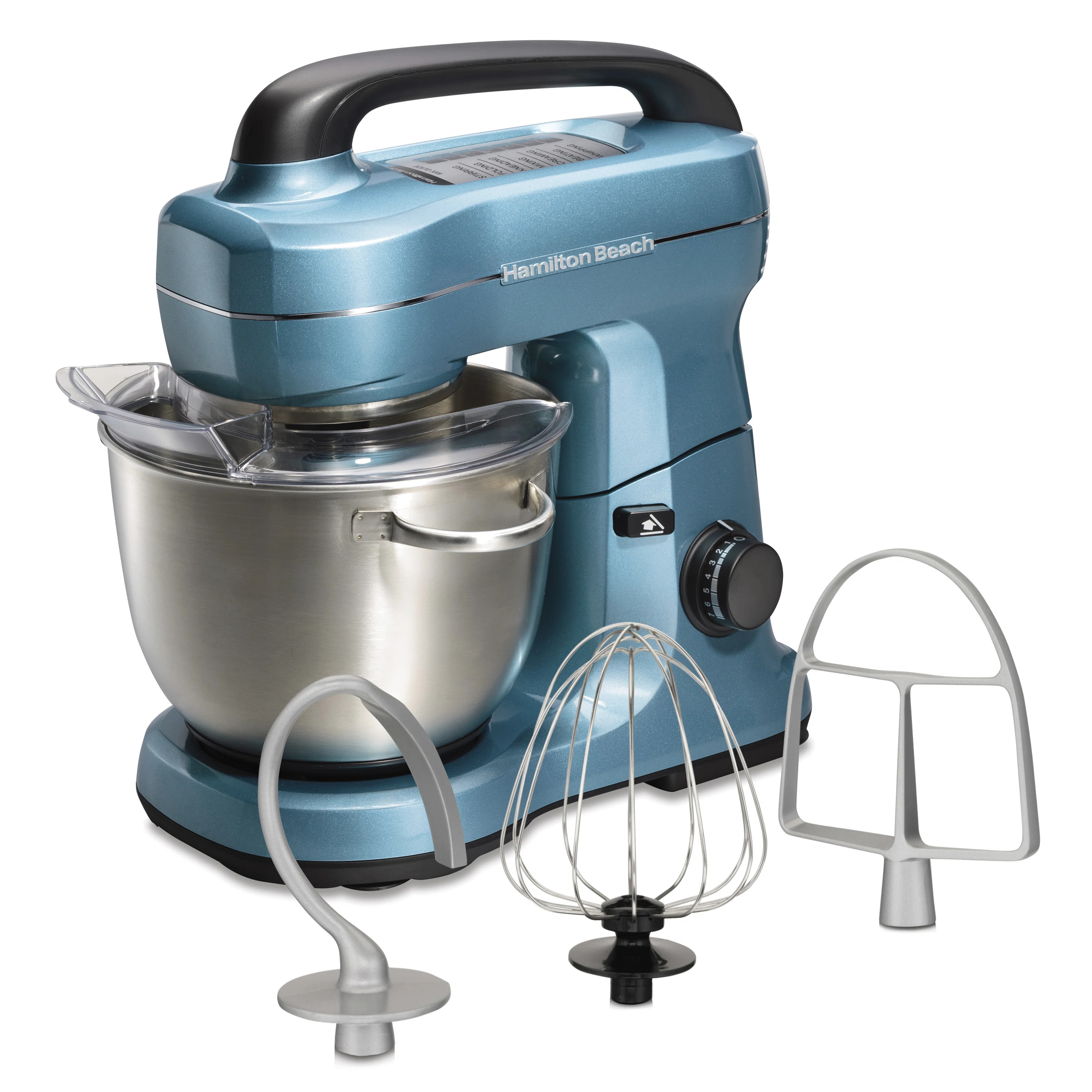 Hamilton Beach® Stand Mixer with 4 Quart Stainless Steel Bowl 7 Speeds 63393G | Wayfair North America