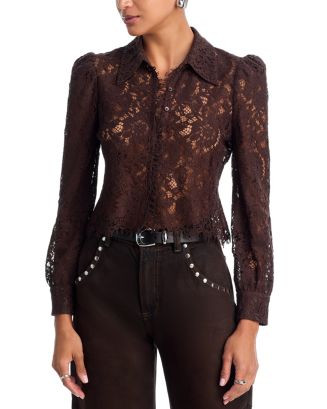 Anita Lace Button Up Blouse | Bloomingdale's (US)