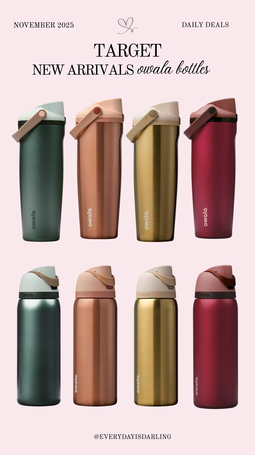 New seasonal Owala water bottles at Target! 

 #LTKHoliday #LTKSeasonal #LTKHome