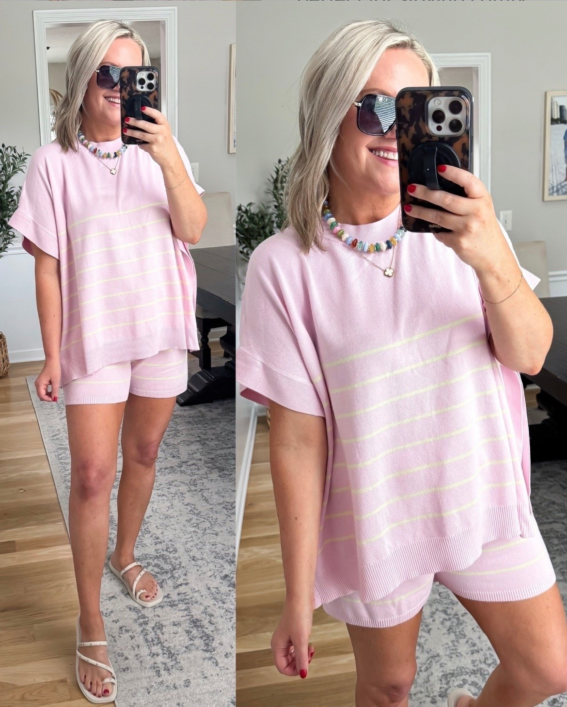 This pink lounge set is giving cute and comfy in the best way 💕 The lightweight knit fabric and relaxed fit make it perfect for slow mornings, travel days, coffee runs, or summer lounging at home.

pink lounge set, matching set, comfy chic outfit, Amazon fashion, casual summer style, knit short set, travel outfit, everyday loungewear, cozy fashion finds, pastel outfit ideas, relaxed fit style, lovelylifestyling

#LTKTravel #LTKmomlife #LTKOver40