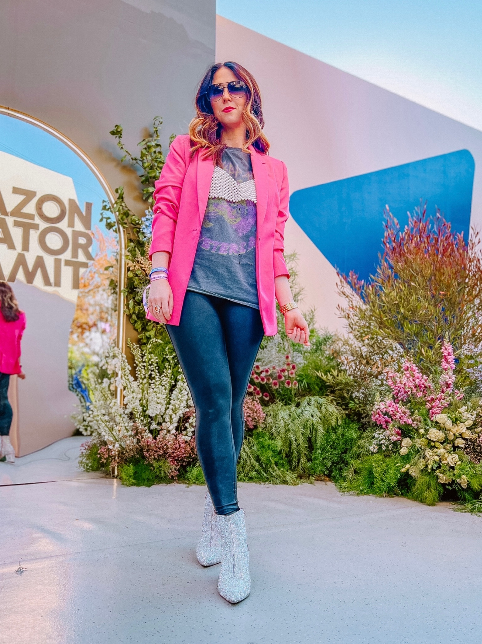 Leggings, leather leggings, Spanx faux leather leggings, spanx faux leather leggings outfit, leggings outfit, spanx leggings outfit, rhinestone boots, pearl bralette

#LTKunder50 #LTKFind #LTKunder100