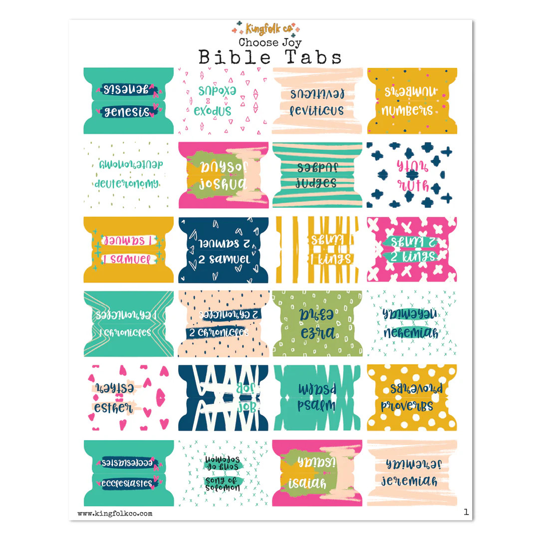 Choose Joy Bible Tabs | Kingfolk Co