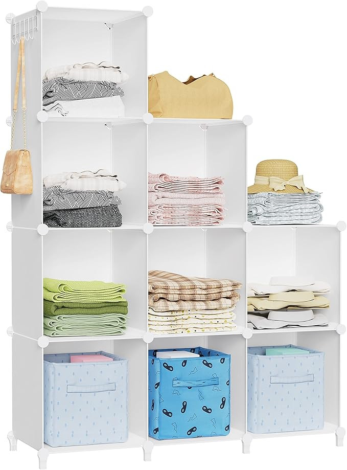 HOMIDEC Closet Organizer, 9-Cube Closet Organizers and Storage, Cube Storage Organizer, Portable ... | Amazon (US)